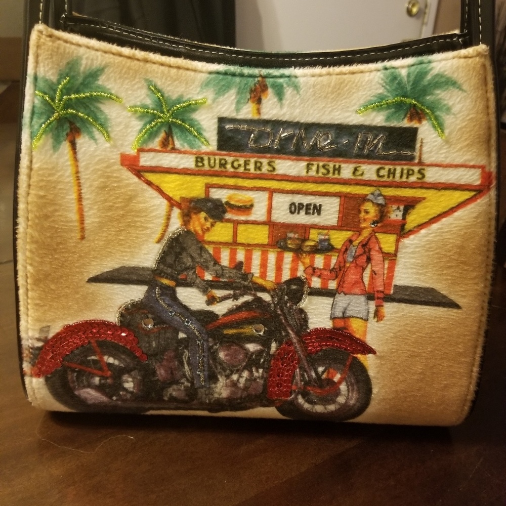 Vintage Purse - Featuring a Diner on the purse
